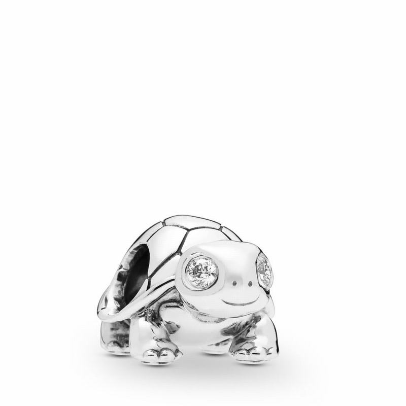 Pandora Bright-Eyed Turtle Charm Silver Egypt CK9165278